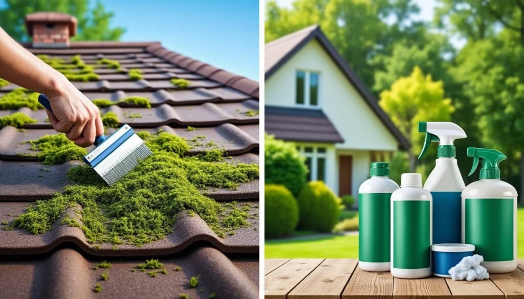 découvrez comment choisir le meilleur produit anti-mousse pour nettoyer efficacement votre toiture et protéger votre maison des mousses et lichens.