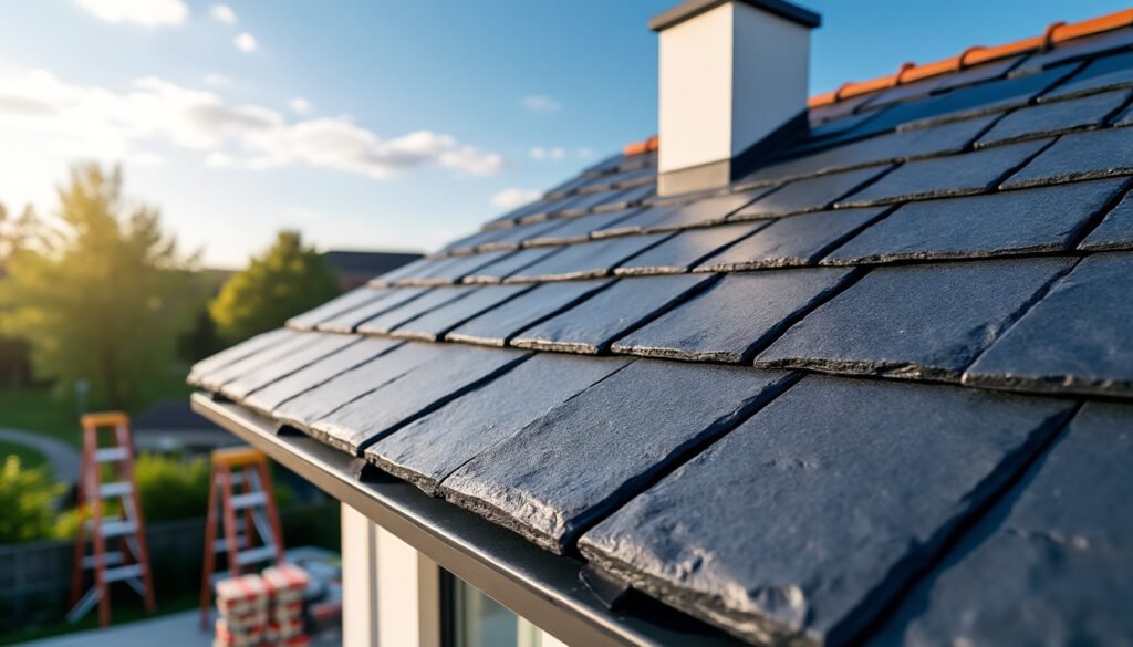 découvrez quel budget prévoir pour la pose ou la rénovation d'une toiture en ardoise, incluant les coûts des matériaux et de la main-d'œuvre.