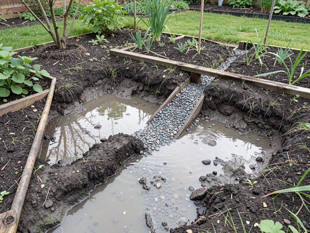 3 solutions de drainage économiques pour un terrain marécageux de jardin